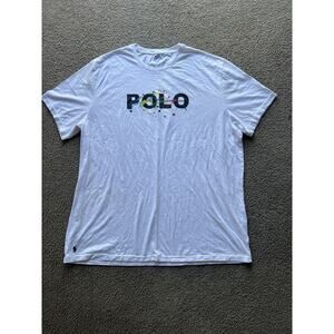 Polo Ralph Lauren Paint Splatter Big Logo Men's 3XB T-Shirt